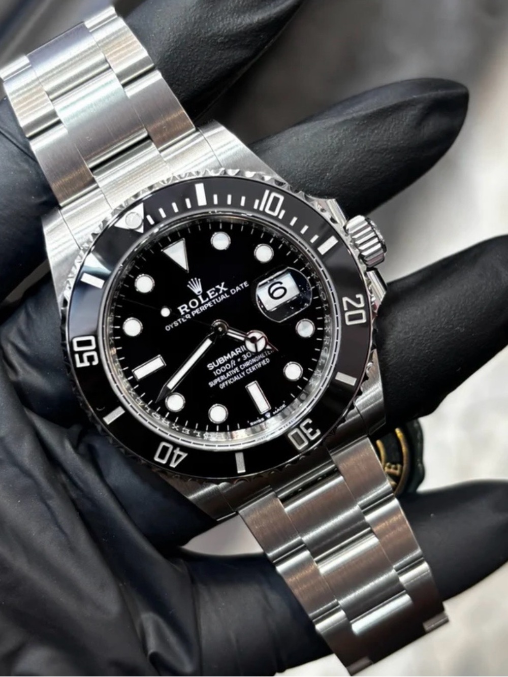 Rolex Black Dial Stainless Steel Submariner Date Watch